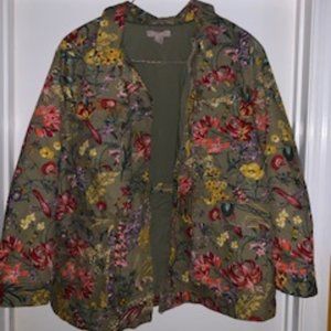 Floral Anorak Jacket Plus Size 20